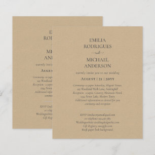 Spanish Wedding Invitation BILINGUAL Nuestra Boda