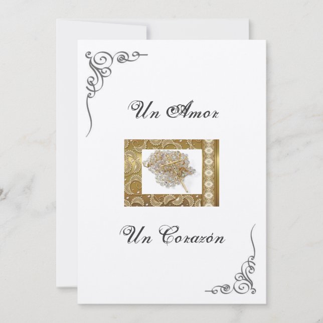 Spanish Wedding Invitation "Wedding Lasso" (Front)