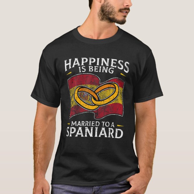 Spanish Wedding Kingdom Of Spain Roots Spaniard Fl T-Shirt (Front)
