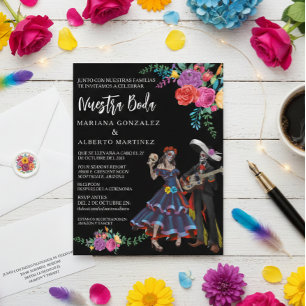 Spanish Wedding Nuestra Boda Day of Dead