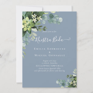 Spanish Wedding NUESTRA BODA Eucalyptus Greenery