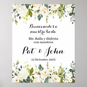 Spanish Wedding Welcome sign