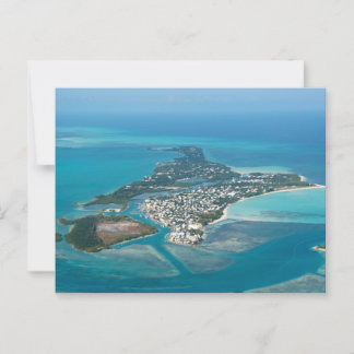 Spanish Wells and Russel Island BHS Aerial View! Postcard