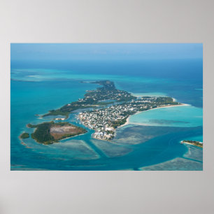 Spanish Wells and Russel Island BHS Aerial View! Poster