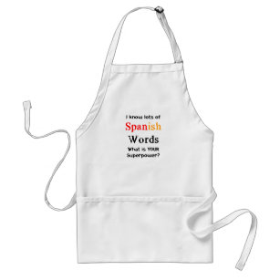 spanish words standard apron