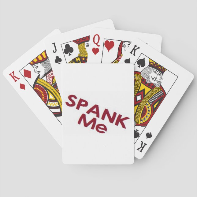 Spank Me Playing Cards (Back)