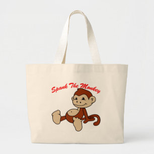 Spank The Monkey Large Tote Bag