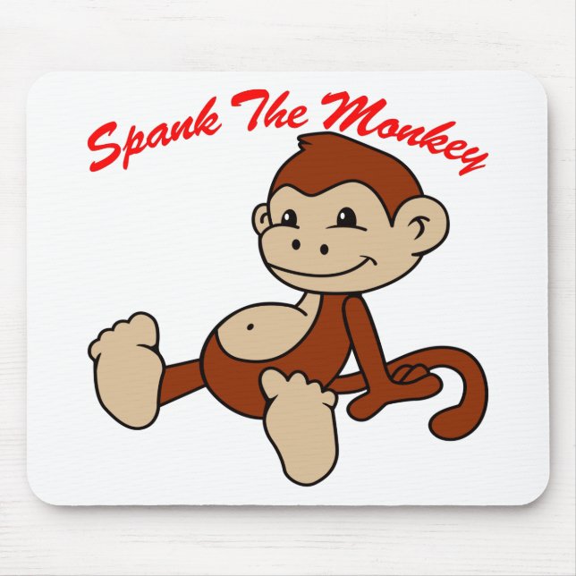 Spank The Monkey Mouse Mat (Front)