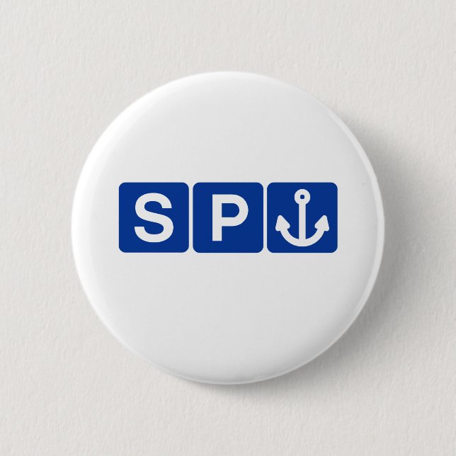 Spanker Symbol Joke 6 Cm Round Badge (Front)