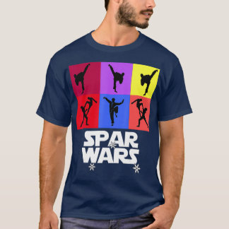 Spar Wars  Kick Boxing Taekwondo MMA Karate T-Shirt