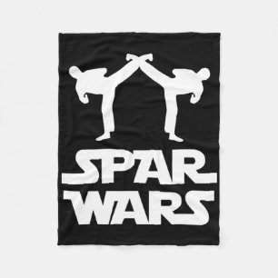 Spar Wars Mma Karate Taekwondo Boxing Martial Arts Fleece Blanket