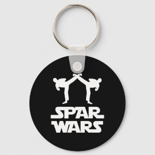 Spar Wars Mma Karate Taekwondo Boxing Martial Arts Key Ring