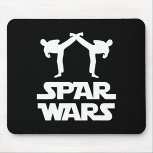 Spar Wars Mma Karate Taekwondo Boxing Martial Arts Mouse Mat