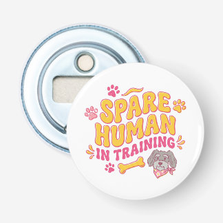 Spare human dog personalised with name bottle opener