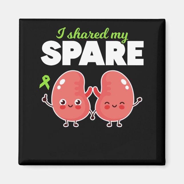 Spare Kidney Organ Transplantation Magnet (Front)