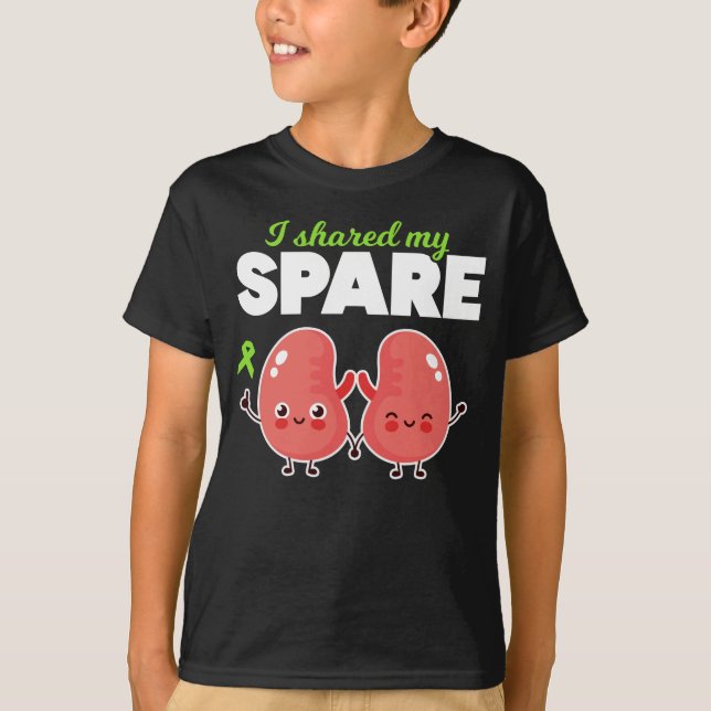 Spare Kidney Organ Transplantation T-Shirt (Front)
