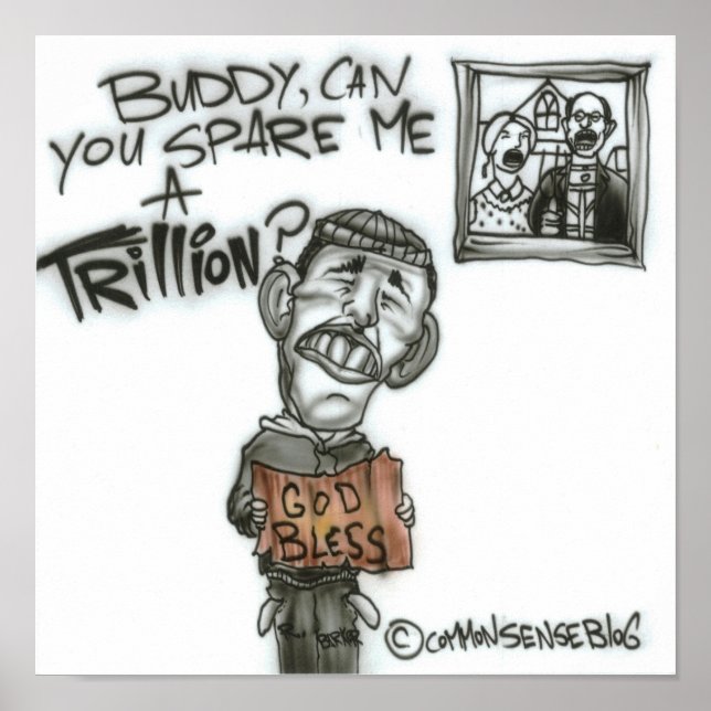 Spare Me A Trillion Poster (Front)