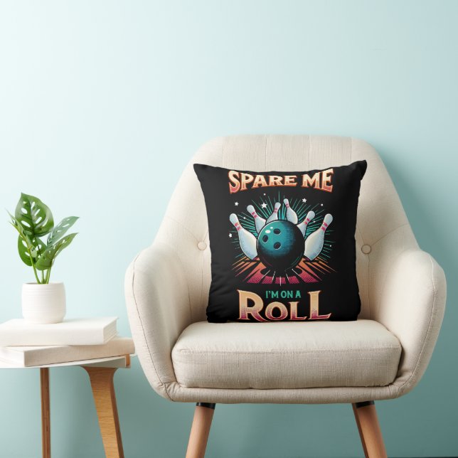 Spare Me Im on a Roll - Bowling Cushion (Chair)