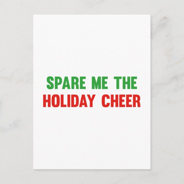 Spare Me The Holiday Cheer (Front)