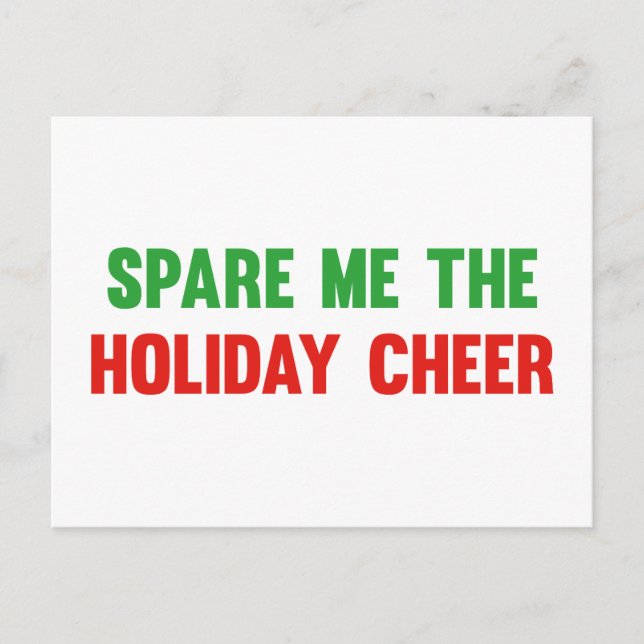 Spare Me The Holiday Cheer (Front)