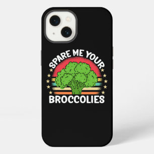 Spare Me Your Broccolies Funny Retro Sunset Brocco iPhone 13 Case
