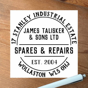 Spares & Repairs or Spare Parts Business Rubber Stamp