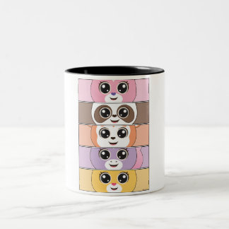 Spark Joy with Colourful Animal Characters for Kid Two-Tone Coffee Mug