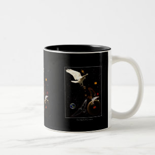 "Spark of Creation" White Raven Gifts Two-Tone Coffee Mug