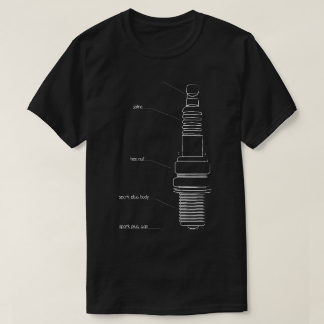 spark plug (6) T-Shirt (Design Front)