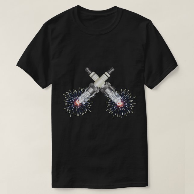 Spark plug car  T-Shirt (Design Front)