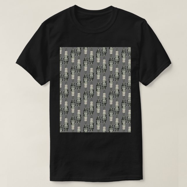 Spark Plug Graphic  T-Shirt (Design Front)