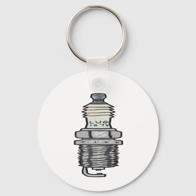 Spark Plug Mechanic Key Ring (Front)