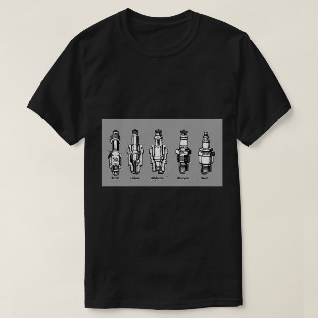 Spark Plugs! A selection.... T-Shirt (Design Front)