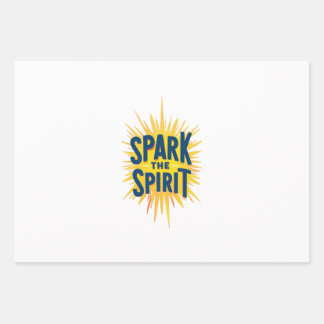 Spark the Spirit" Wrapping Paper Sheet