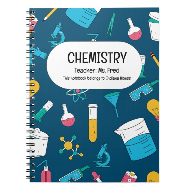 Spark Your Science! A Personalised CHEMISTRY Notebook (Front)