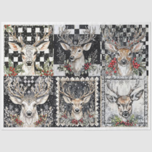 Sparke Deer Squares, Reindeer Tissue Paper
