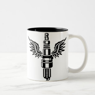Sparking Plug Two-Tone Coffee Mug