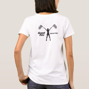 SPARKLE 4 Race Car Flag Girl Love T-Shirt