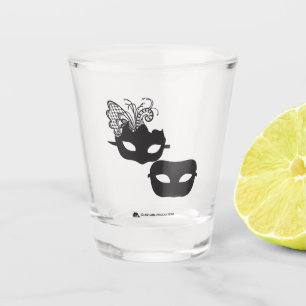 SPARKLE A Pair Of Masquerade Masks Shot Glass