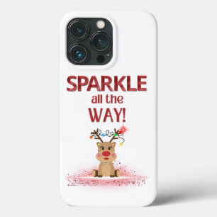 Sparkle All the Way Reindeer iPhone 13 Pro Case