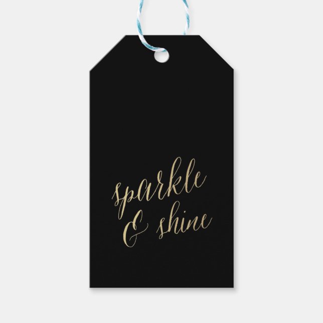 SPARKLE AND SHINE Gift Tags (Front)