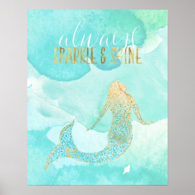 Sparkle and Shine Mermaid Poster (Front)