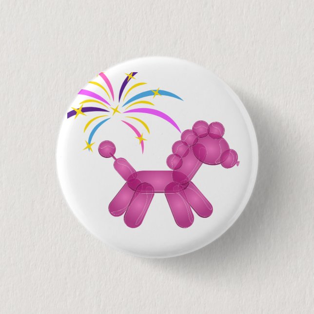 Sparkle Balloon Pony Party Animal Pin (Front)