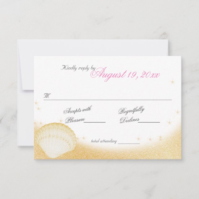 Sparkle Beach Sea Shells and Starfish Response (Front)