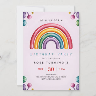 Sparkle Birthday Party Invitation