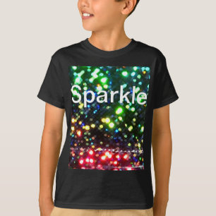Sparkle Black Tshirt Glam Sparkly Fun Glittery
