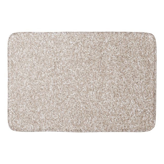 Sparkle Blush Cream Glitz Glitter    Bath Mat (Front)