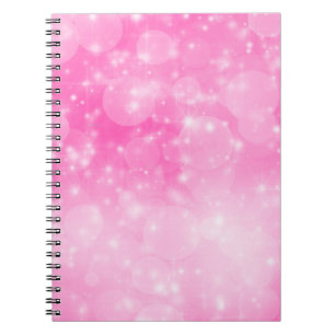 sparkle Christmas hot pink birthday party Notebook