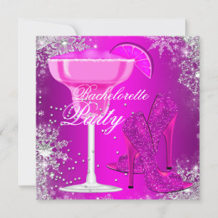 Sparkle Cocktail & Heels Bachelorette Invitation
