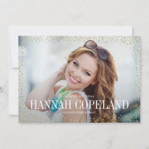 Sparkle Delight Graduation Announcement Invitation